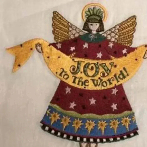 Pair of Christmas Angel Napkins - Picture 2 of 4